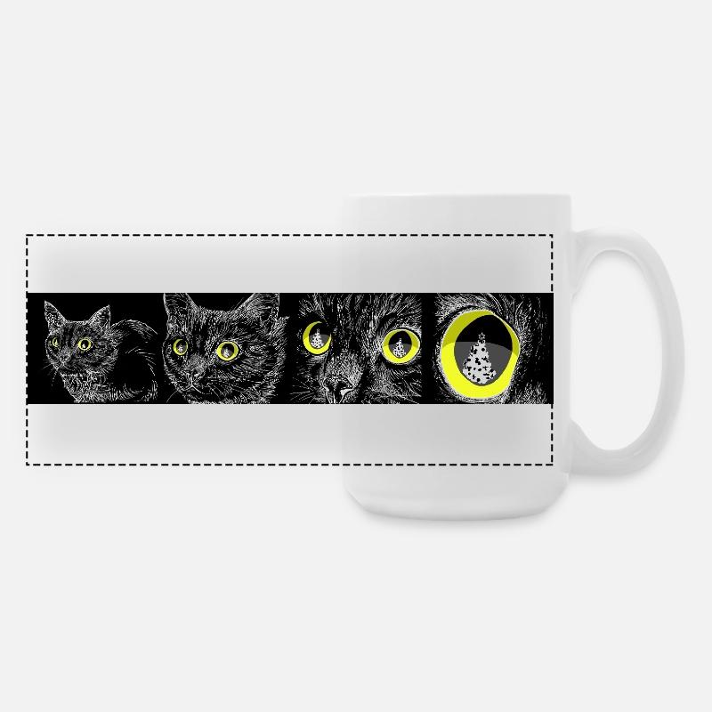 TARGET LOCKED - Large Panoramic Mug 440 ml - white