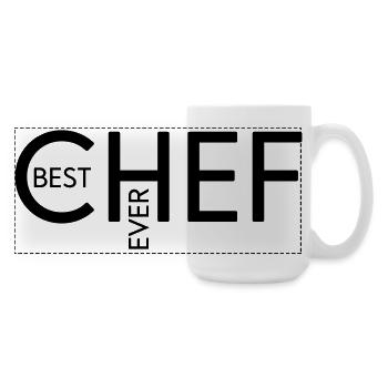 Best Chef ever - Large Panoramic Mug 440 ml - white - Right