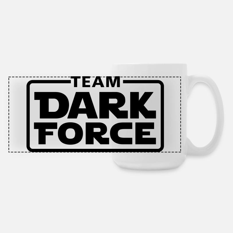 Team dark force - Large Panoramic Mug 440 ml - white