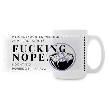 Frühstücksmuffel - kein Porridge für mich!  - Grande tasse panoramique 440 ml - blanc - Droite