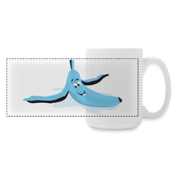 Oeil glissé banane - Grande tasse panoramique 440 ml - blanc - Droite