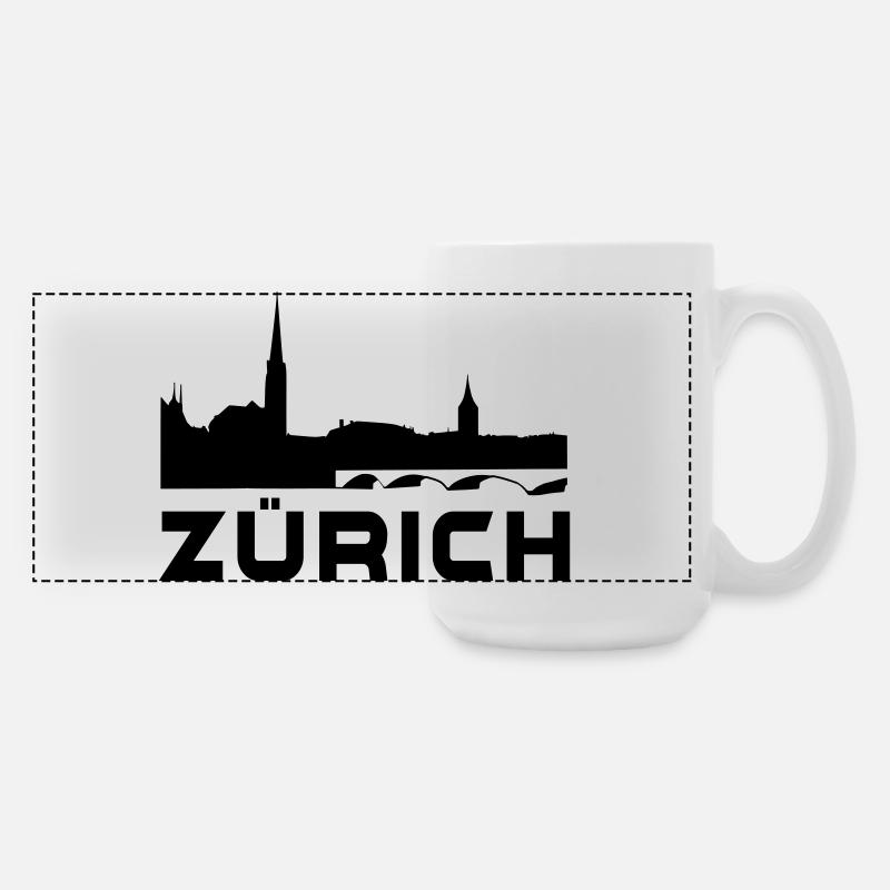 Zürich - Große Panoramatasse 440 ml - Weiß