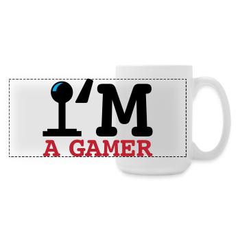 A Gamer Bold Typography - Large Panoramic Mug 440 ml - white - Right