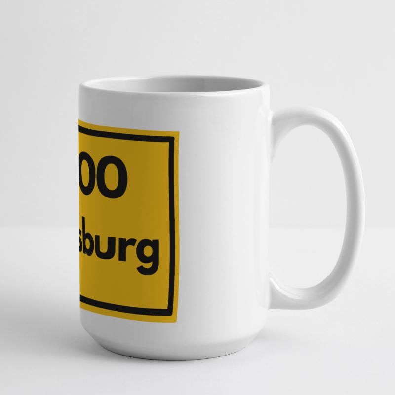 OLD POSTCODE POSTCODE RETRO 8900 AUGSBURG Large Panoramic Mug 440 ml
