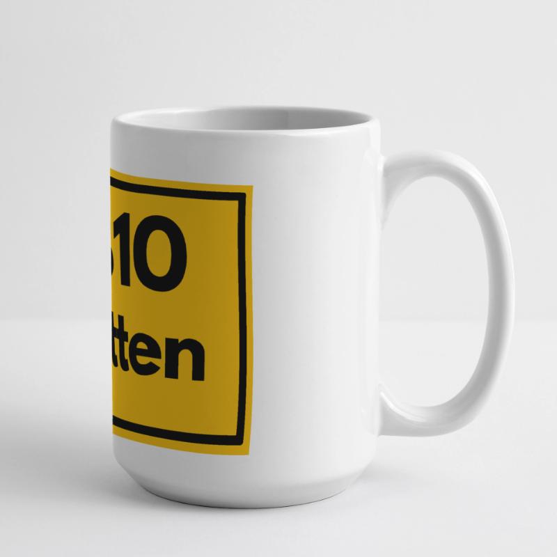 OLD POSTCODE POSTCODE RETRO 5810 WITTEN RUHRGEBIET Large Panoramic Mug 440 ml