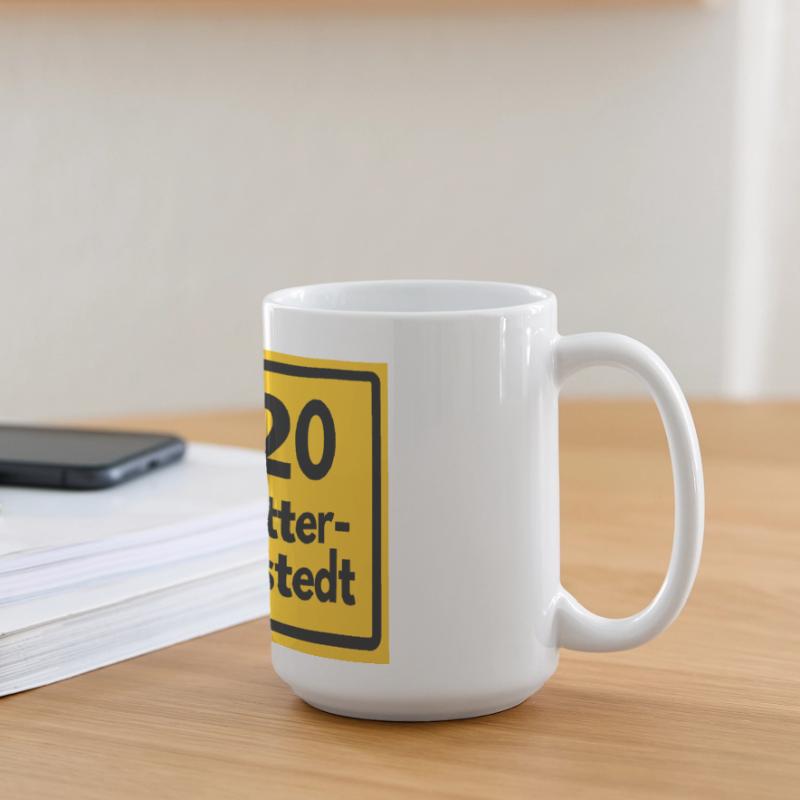 OLD POSTCODE POSTCODE RETRO 3320 SALZGITTER Large Panoramic Mug 440 ml