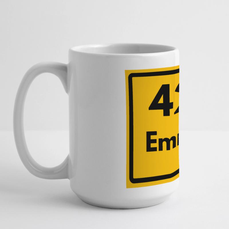 OLD POSTCODE POSTCODE RETRO 4240 EMMERICH – RHEIN Large Panoramic Mug 440 ml