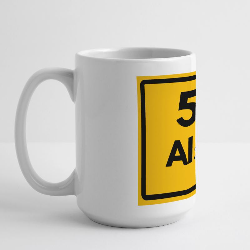 OLD POSTCODE POSTCODE RETRO 5110 ALSDORF Large Panoramic Mug 440 ml