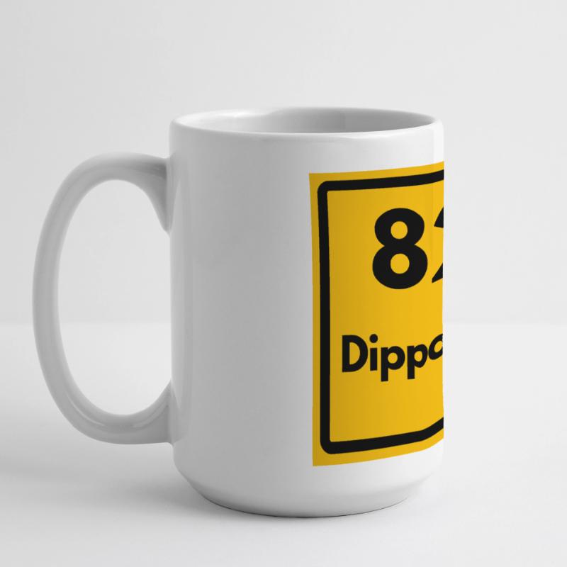 OLD POSTCODE ZIP CODE 8230 DIPPOLDISWALDE SAXONY Large Panoramic Mug 440 ml