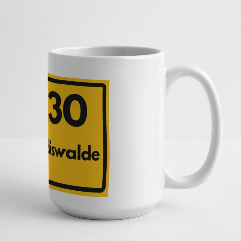 OLD POSTCODE ZIP CODE 8230 DIPPOLDISWALDE SAXONY Large Panoramic Mug 440 ml