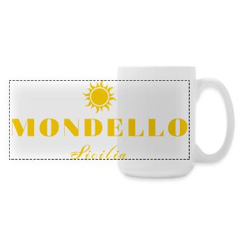 Sunburst Mondello Sicilia Design - Large Panoramic Mug 440 ml - white - Right