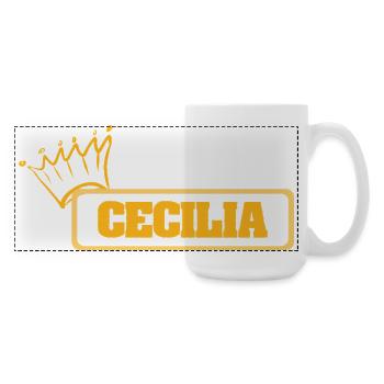 Cecilia comme nom - Grande tasse panoramique 440 ml - blanc - Droite