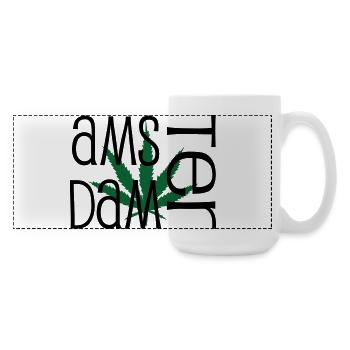 Amsterdam - Cannabis - Weed - Grande tasse panoramique 440 ml - blanc - Droite