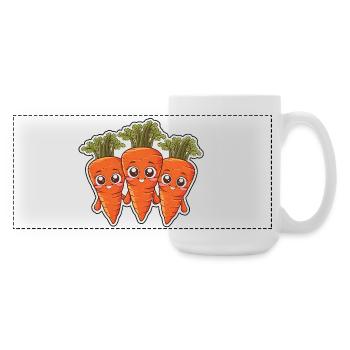 Karla, Kalle et Kim – Les amis de la carotte - Grande tasse panoramique 440 ml - blanc - Droite