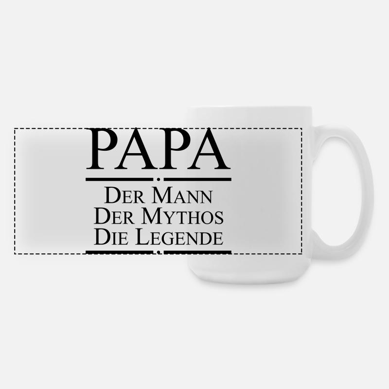 Dad legend - Large Panoramic Mug 440 ml - white