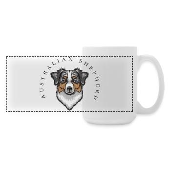 Australian Shepherd - Large Panoramic Mug 440 ml - white - Right
