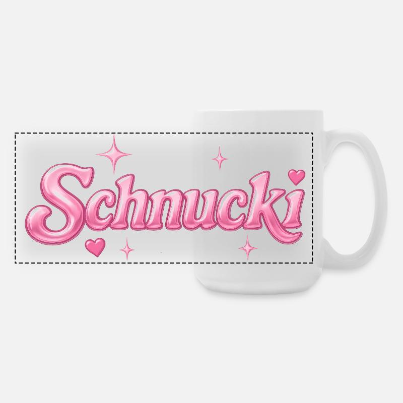 schnucki / Y2K design - Large Panoramic Mug 440 ml - white
