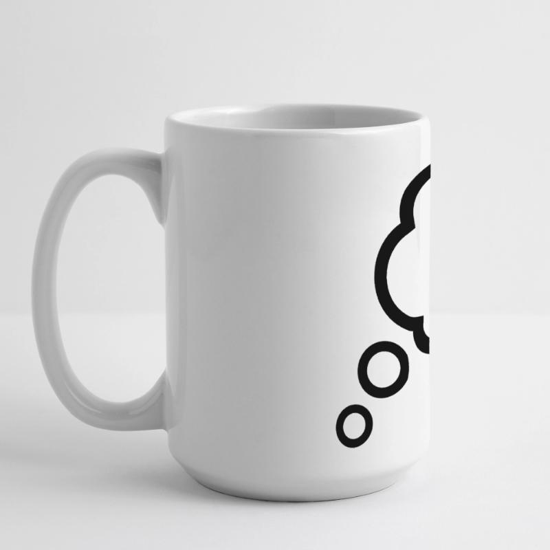 Thinking Bubble Comic Thought Bubble Bubble Thoughts Large Panoramic Mug 440 ml