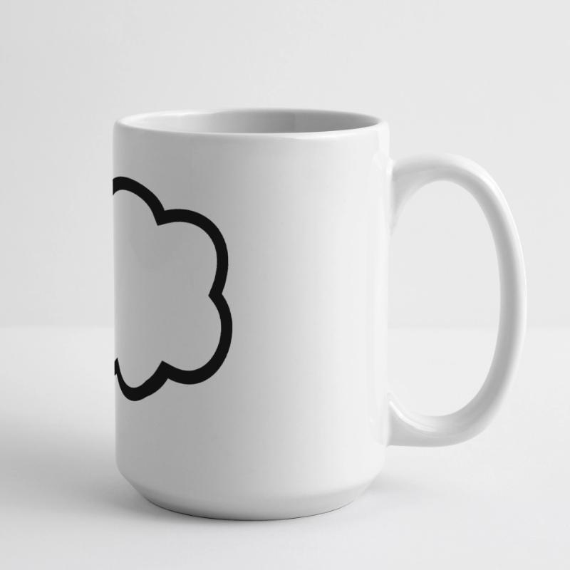 Thinking Bubble Comic Thought Bubble Bubble Thoughts Large Panoramic Mug 440 ml