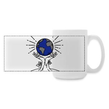 Sauvez la Terre – Plantez l’avenir - Grande tasse panoramique 440 ml - blanc - Droite