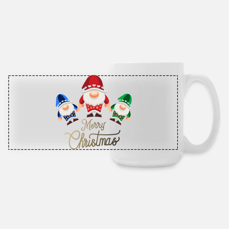 Gnomentrio Christmas Magic - Large Panoramic Mug 440 ml - white