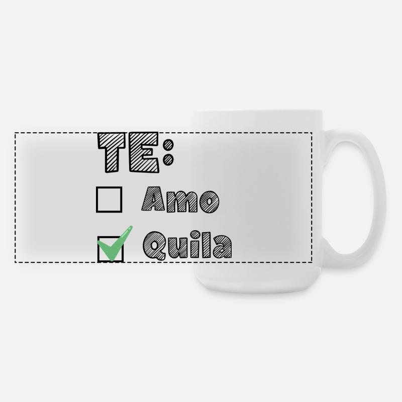 Te AmoTequila - Große Panoramatasse 440 ml - Weiß