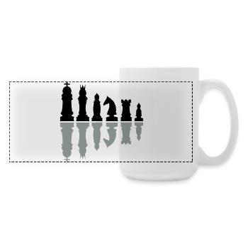 schach sport schachfiguren - Große Panoramatasse 440 ml - Weiß - Rechts