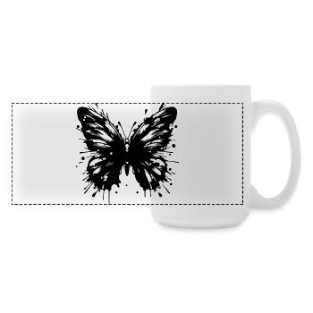 Schmetterling - Große Panoramatasse 440 ml - Weiß - Rechts