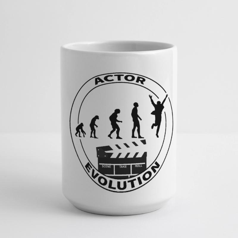 Cadeau d'interprète acteur d'évolution Grande tasse panoramique 440 ml
