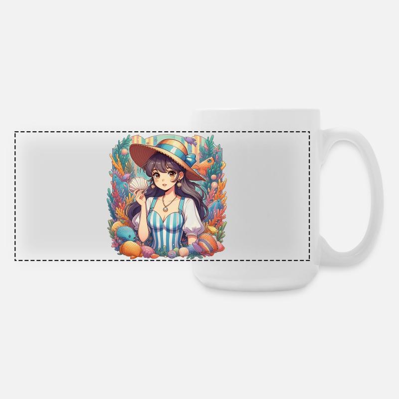 Marine - Large Panoramic Mug 440 ml - white