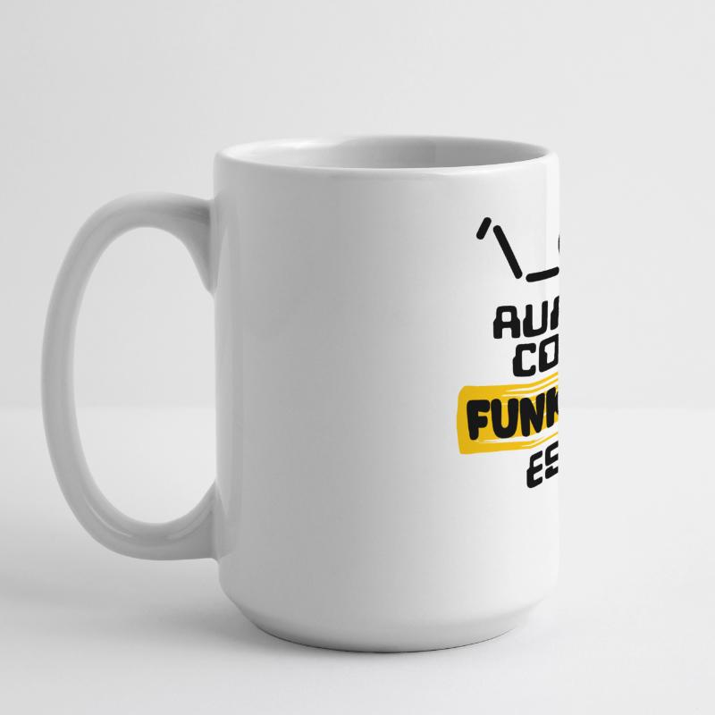 Programmeur de script de code de déclaration du développeur Grande tasse panoramique 440 ml
