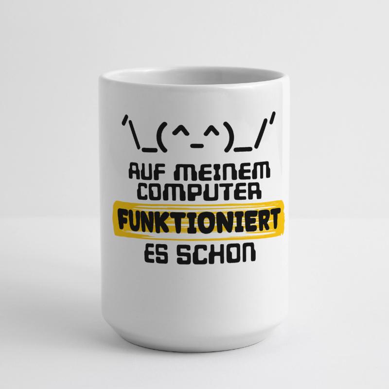 Programmeur de script de code de déclaration du développeur Grande tasse panoramique 440 ml