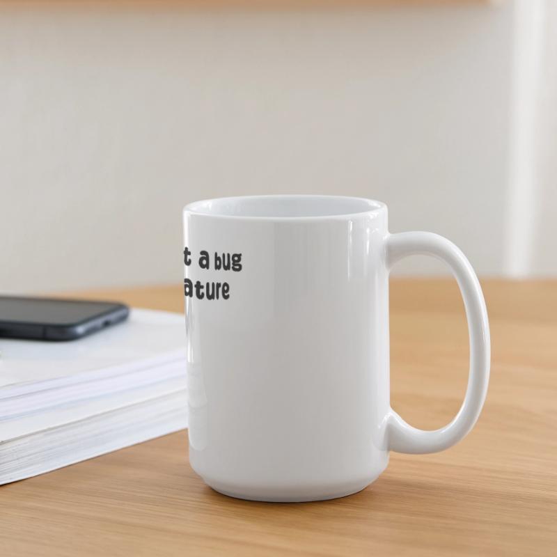 Developer Geek Bugs Code Informatik Statement Große Panoramatasse 440 ml