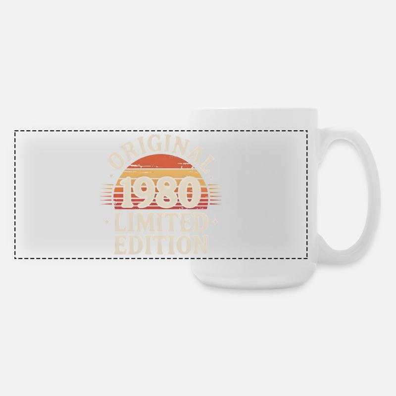 1980 Original Retro Edition - Large Panoramic Mug 440 ml - white