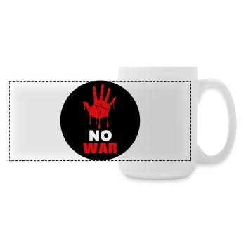 No war - Large Panoramic Mug 440 ml - white - Right
