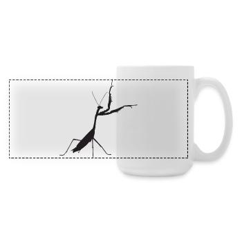 Mante religieuse noire - Grande tasse panoramique 440 ml - blanc - Droite