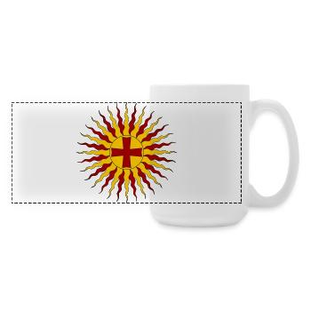 Eternal light of Jesus Christ - Large Panoramic Mug 440 ml - white - Right