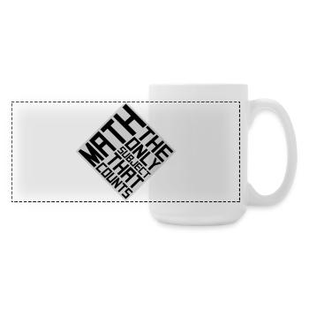 Les mathématiques La seule matière qui compte Nerd Mathe Logo - Grande tasse panoramique 440 ml - blanc - Droite