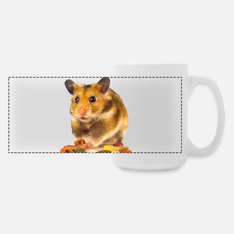 I am hamster - Large Panoramic Mug 440 ml - white
