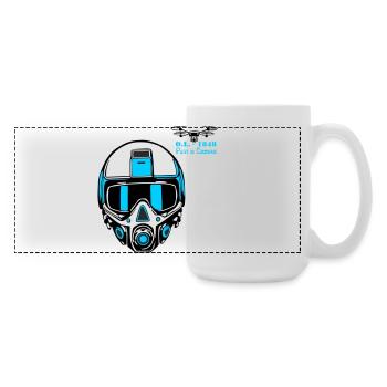 Drohnenpilot 2 - Große Panoramatasse 440 ml - Weiß - Rechts