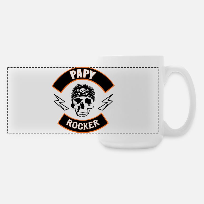 Opa Rocker - Große Panoramatasse 440 ml - Weiß