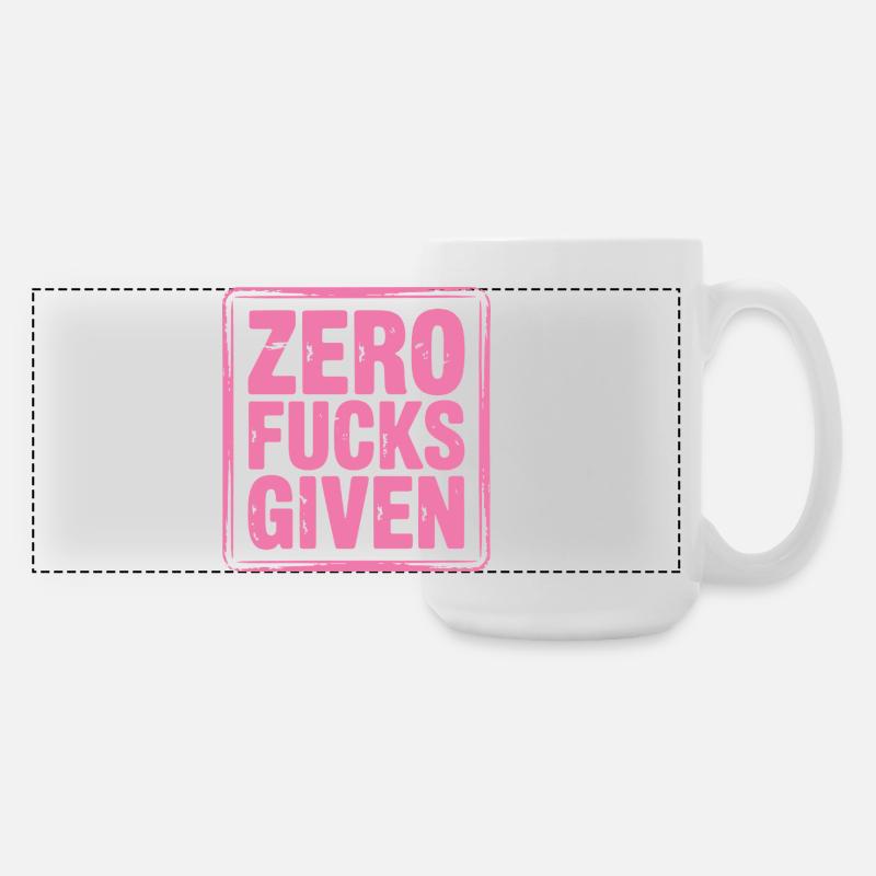 Feminist Statement Bold Design - Large Panoramic Mug 440 ml - white