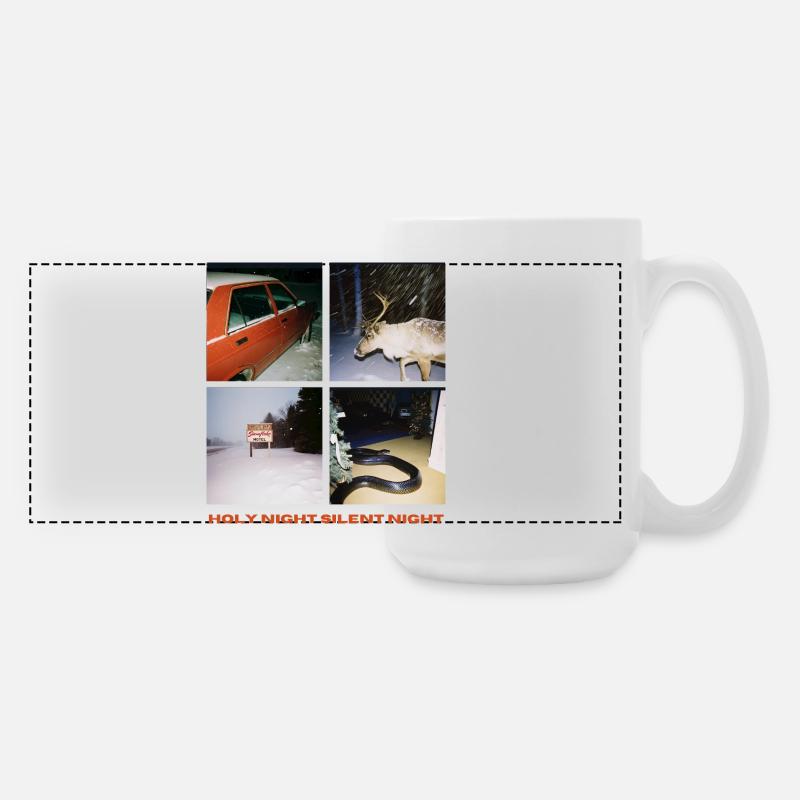 Stille Nächte Weihnachten - Große Panoramatasse 440 ml - Weiß