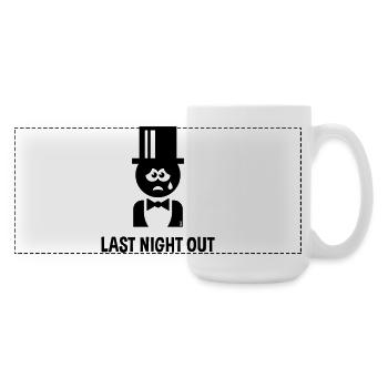 Bräutigam – Last Night Out (JGA / Polterabend / B) - Large Panoramic Mug 440 ml - white - Right