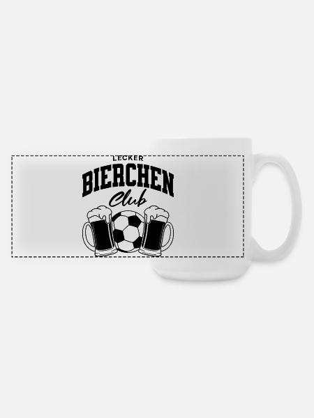 Lecker Bierchen Club - Große Panoramatasse 440 ml - Weiß