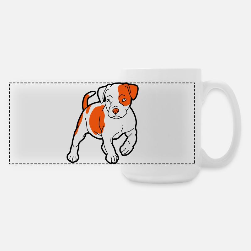 american staffordshire terrier - Large Panoramic Mug 440 ml - white