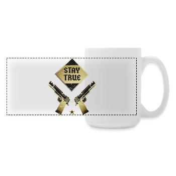 Stay true to yourself - Large Panoramic Mug 440 ml - white - Right