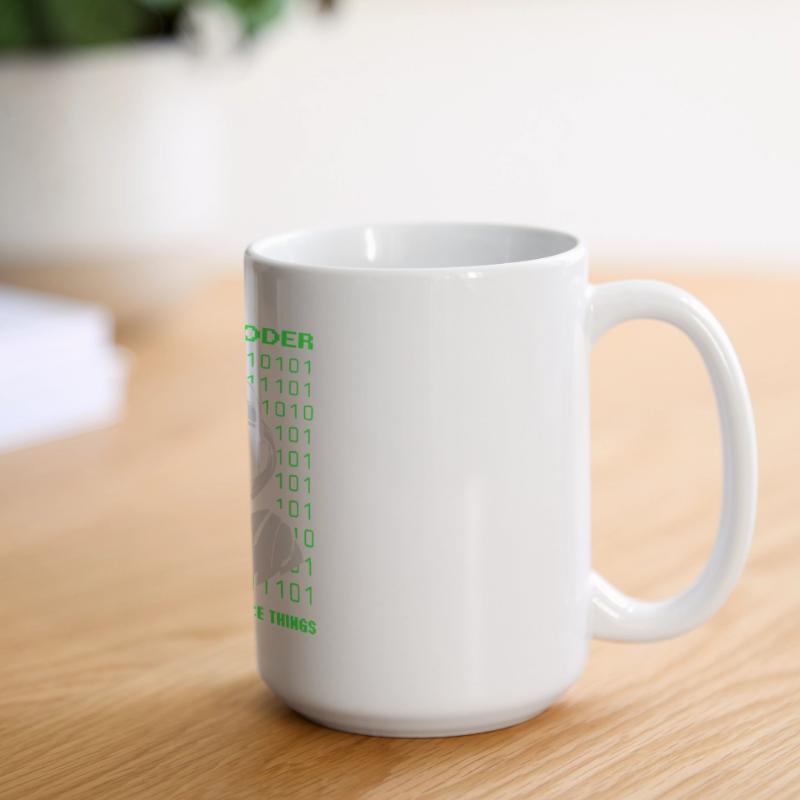 Became a Coder – Cyber Dog Binary Große Panoramatasse 440 ml