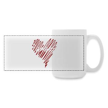 I love Panama, Panamanian pride - Large Panoramic Mug 440 ml - white - Right