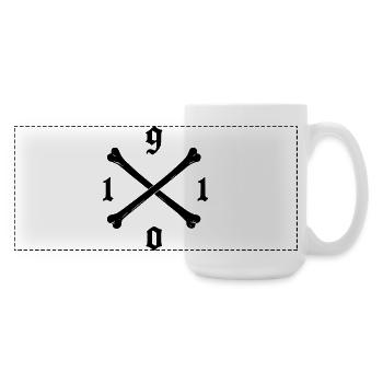 1910 Chaussettes, T-shirt, sac à dos des pirates de St. Pauli - Grande tasse panoramique 440 ml - blanc - Droite